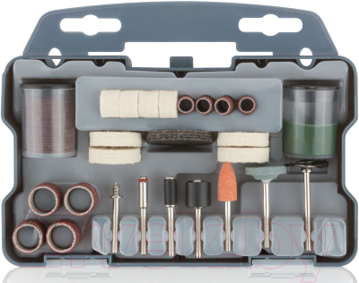 Набор насадок для гравера FIT В чемоданчике / 36493 (64шт) - фото