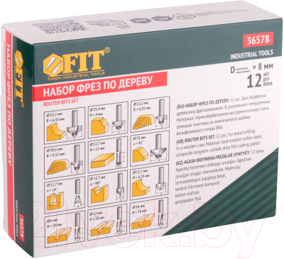 Набор фрез FIT Кромочные / 36578