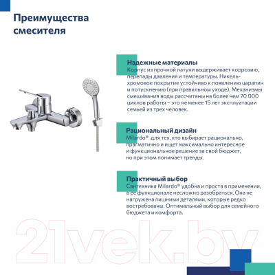 Смеситель Milardo Enjoy ENJSB00M02