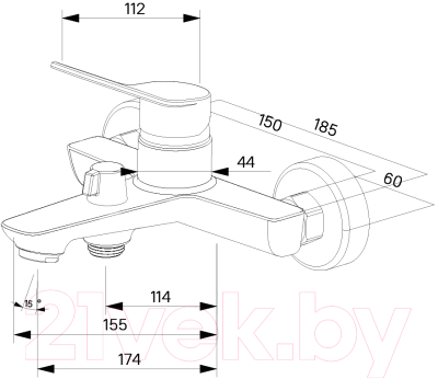 Смеситель Milardo Enjoy ENJSB00M02