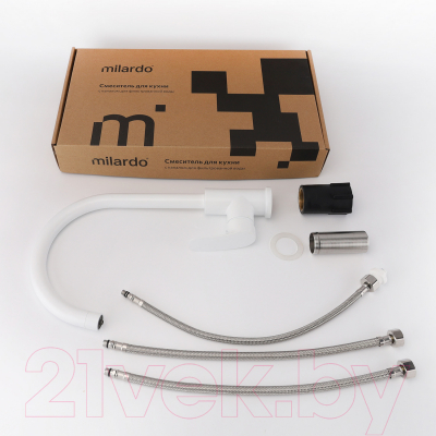 Смеситель Milardo Rora RORWTFJM05 (белый матовый)