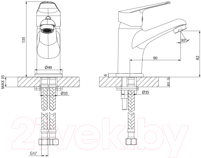 Смеситель LEMARK Partner LM6506C