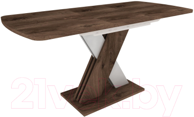 Обеденный стол Eligard Mirage (дуб нокс/белый)