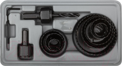 Набор коронок FIT Профи 19-64мм в кейсе / 36741 - фото