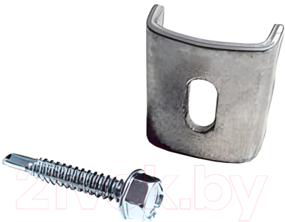 Крепление для забора Белзабор 36x56 Zn+ Ral7016 - фото