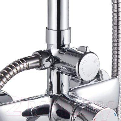 Душевая система со смесителем Milardo Stripe STRSB1FM06