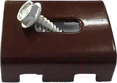 Крепление для забора Белзабор 36x56 Zn+ Ral8017 - фото