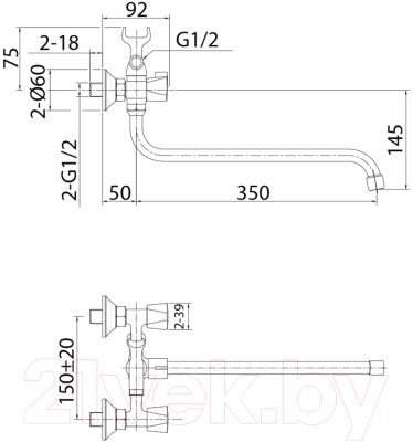 Смеситель Milardo Tring TRISB02M10