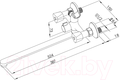 Смеситель Milardo Tring TRISBL2M10