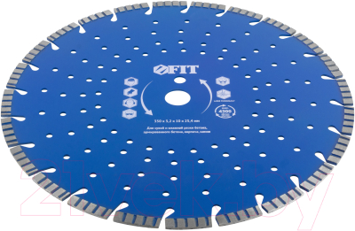 Отрезной диск FIT Алмазный cегментный / 37322