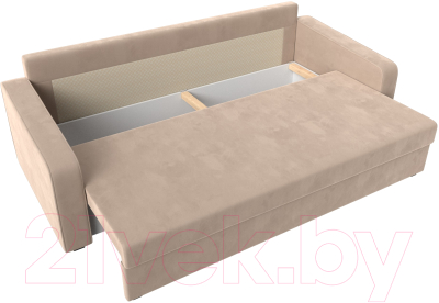 Диван Лига Диванов Лига-009 / 118040 (велюр бежевый)