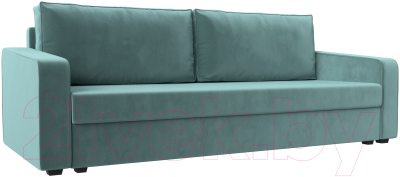 Диван Лига Диванов Лига-009 / 118041 (велюр бирюзовый) - фото