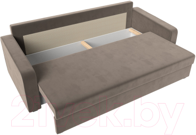 Диван Лига Диванов Лига-009 / 118044 (велюр коричневый)