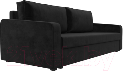 Диван Лига Диванов Лига-009 / 118047 (велюр черный)