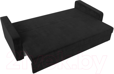 Диван Лига Диванов Лига-009 / 118047 (велюр черный)