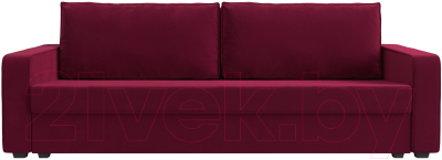 Диван Лига Диванов Лига-009 / 118049 (микровельвет бордовый)