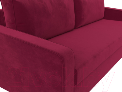 Диван Лига Диванов Лига-009 / 118049 (микровельвет бордовый)