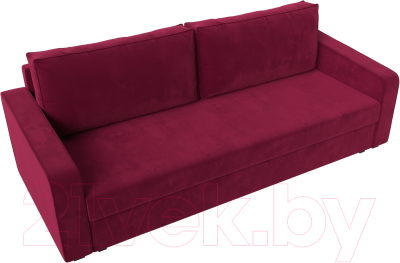 Диван Лига Диванов Лига-009 / 118049 (микровельвет бордовый)