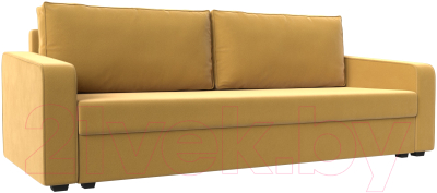 Диван Лига Диванов Лига-009 / 118050 (микровельвет желтый) - фото