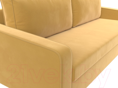 Диван Лига Диванов Лига-009 / 118050 (микровельвет желтый)