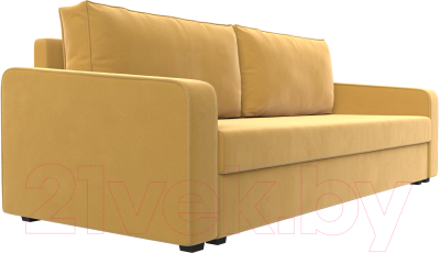 Диван Лига Диванов Лига-009 / 118050 (микровельвет желтый)
