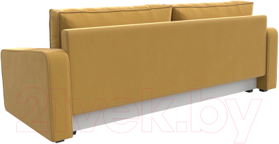 Диван Лига Диванов Лига-009 / 118050 (микровельвет желтый)