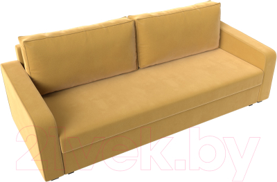 Диван Лига Диванов Лига-009 / 118050 (микровельвет желтый)