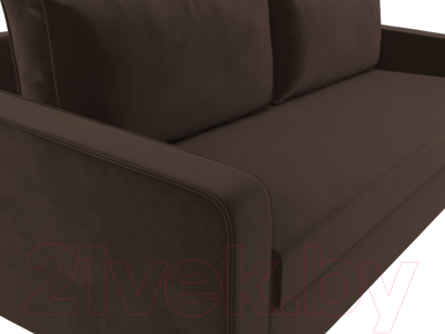 Диван Лига Диванов Лига-009 / 118053 (микровельвет коричневый)