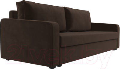 Диван Лига Диванов Лига-009 / 118053 (микровельвет коричневый)