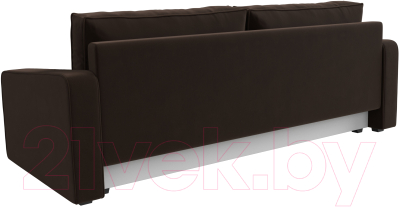 Диван Лига Диванов Лига-009 / 118053 (микровельвет коричневый)
