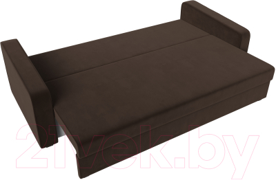 Диван Лига Диванов Лига-009 / 118053 (микровельвет коричневый)