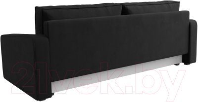 Диван Лига Диванов Лига-009 / 118056 (микровельвет черный)