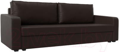 Диван Лига Диванов Лига-009 / 118064 (экокожа коричневый) - фото