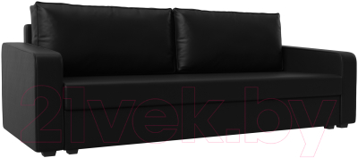 Диван Лига Диванов Лига-009 / 118065 (экокожа черный) - фото