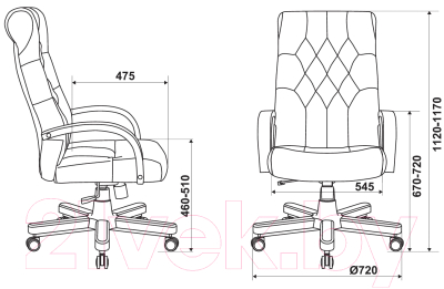 Кресло офисное Бюрократ T-9928WALNUT Fabric