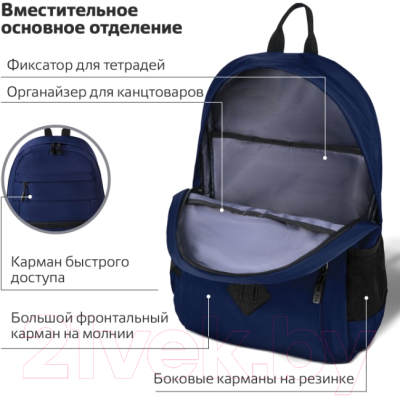 Рюкзак Brauberg Dynamic / 270803 (синий)