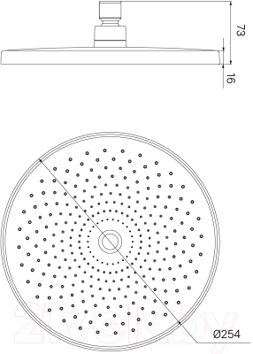 Лейка верхнего душа IDDIS Optima Home OPH25BPi64