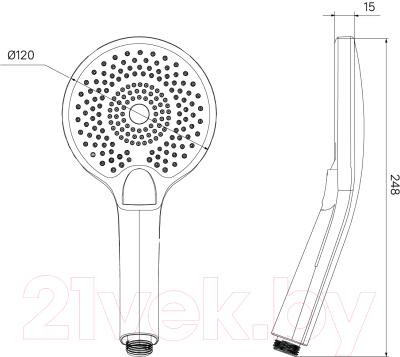 Лейка ручного душа IDDIS Optima Home OPH12CPi18