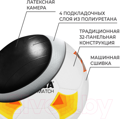 Футбольный мяч Minsa Futsal Match 9376742