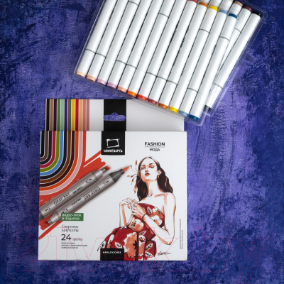 Набор маркеров Малевичъ GrafArt Brush / 190906