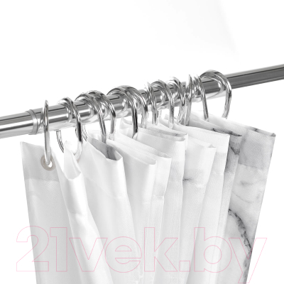 Шторка-занавеска для ванны РМС Мрамор ШП-02С