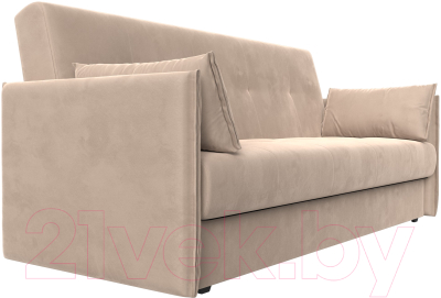 Диван Лига Диванов Лига-018 / 117835 (велюр бежевый)