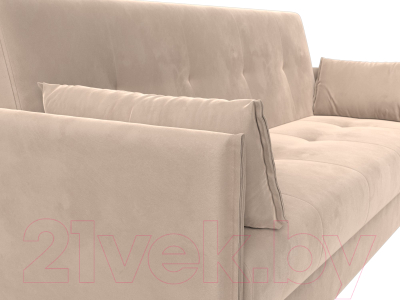 Диван Лига Диванов Лига-018 / 117835 (велюр бежевый)