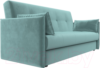 Диван Лига Диванов Лига-018 / 117837 (велюр бирюзовый)