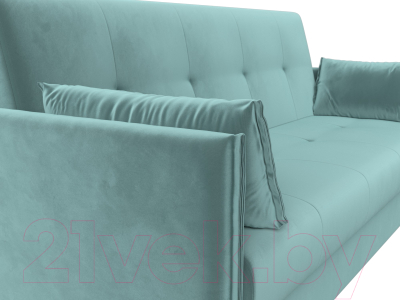 Диван Лига Диванов Лига-018 / 117837 (велюр бирюзовый)