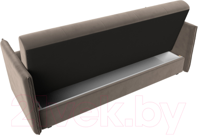 Диван Лига Диванов Лига-018 / 117843 (велюр коричневый)