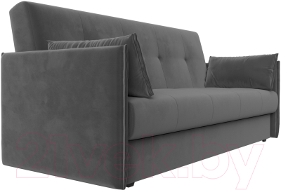 Диван Лига Диванов Лига-018 / 117845 (велюр серый)