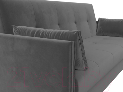 Диван Лига Диванов Лига-018 / 117845 (велюр серый)