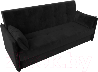 Диван Лига Диванов Лига-018 / 117849 (велюр черный)