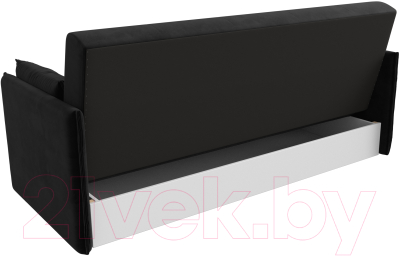 Диван Лига Диванов Лига-018 / 117849 (велюр черный)